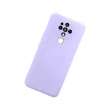 Tecno Camon 16 Kılıf Nano İçi Kadife Silikon - Lila