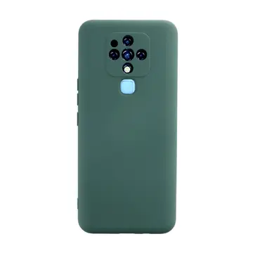 Tecno Camon 16 Kılıf Nano İçi Kadife Silikon - Koyu Yeşil