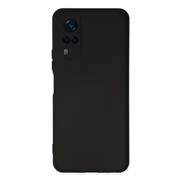 Vivo Y53s Kılıf Nano İçi Kadife Silikon - Siyah