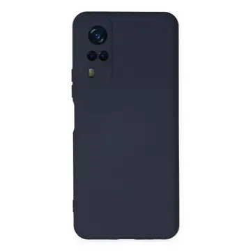 Vivo Y53s Kılıf Nano İçi Kadife Silikon - Lacivert