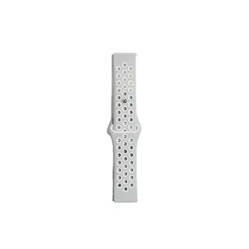Watch 20mm Spor Delikli Kordon - Gri-beyaz