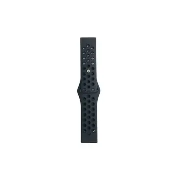 Watch 20mm Spor Delikli Kordon - Siyah-füme