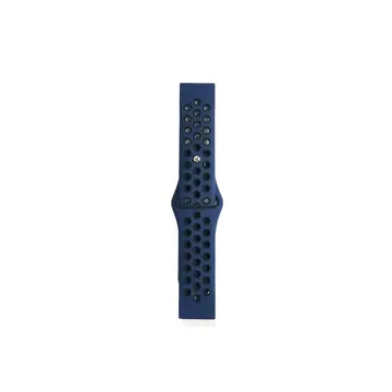 Watch 22mm Spor Delikli Kordon - Lacivert-siyah