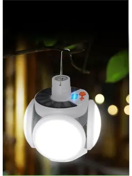 P-038 Solar Güneş Enerji Ve Usb Sarjli 5 Kanatlı