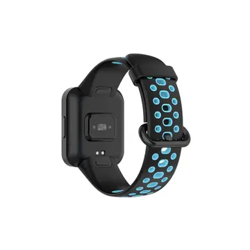 Xiaomi Redmi Watch 2 Spor Delikli Kordon - Siyah-mavi