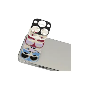 İphone 13 Pro Max Rainbow Kamera Lens Koruma Cam - Mavi