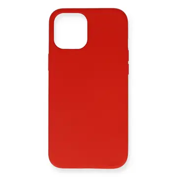 İphone 12 Mini Kılıf Nano İçi Kadife Silikon - Kırmızı