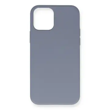 İphone 12 Pro Max Kılıf Nano İçi Kadife Silikon - Gri