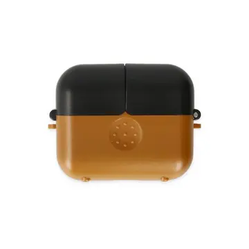 Airpods 3 (3.nesil) Basmalı Kılıf - Kahverengi-siyah