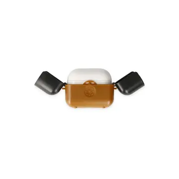 Airpods 3 (3.nesil) Basmalı Kılıf - Kahverengi-siyah