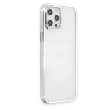 İphone 12 Pro Max Kılıf Element Silikon - Gümüş