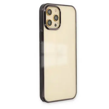 İphone 12 Pro Max Kılıf Element Silikon - Siyah