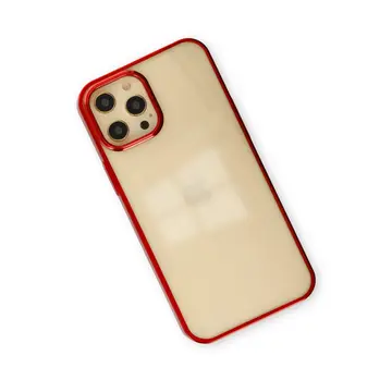 İphone 12 Pro Max Kılıf Element Silikon - Kırmızı