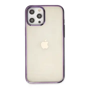 İphone 12 Pro Max Kılıf Element Silikon - Mor