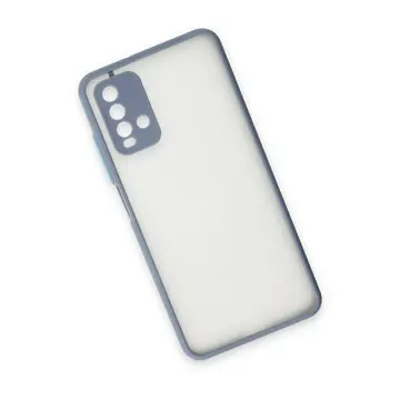 Xiaomi Redmi 9t Kılıf Montreal Silikon Kapak - Gri