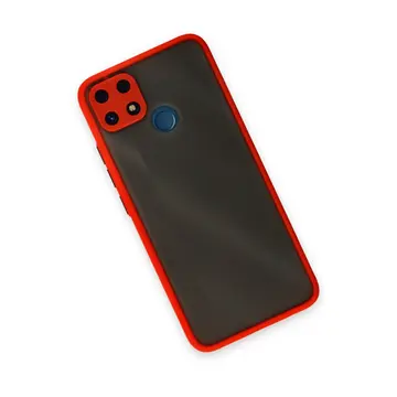 Realme C25 Kılıf Montreal Silikon Kapak - Kırmızı