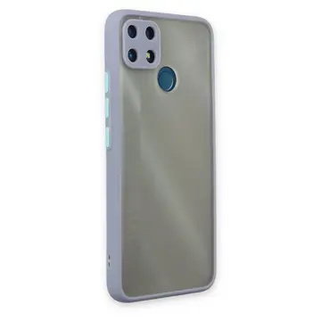 Realme C25 Kılıf Montreal Silikon Kapak - Gri