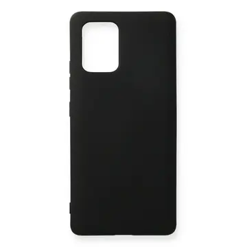 Samsung Galaxy A91 / S10 Lite Kılıf Nano İçi Kadife Silikon - Siyah