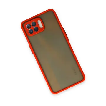 Oppo Reno 4 Lite Kılıf Montreal Silikon Kapak - Kırmızı