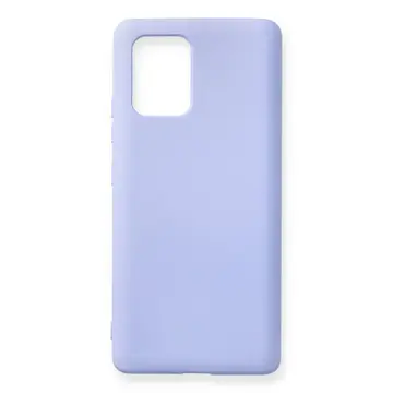 Samsung Galaxy A91 / S10 Lite Kılıf Nano İçi Kadife Silikon - Lila