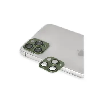 İphone 11 Pro Max Pers Alüminyum Kamera Lens - Yeşil