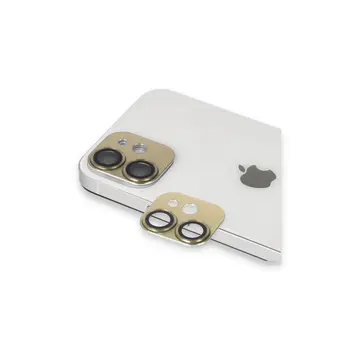 İphone 11 Pers Alüminyum Kamera Lens - Gold