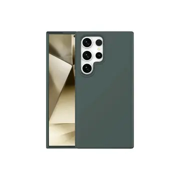 Samsung Galaxy S24 Ultra Kılıf First Silikon - Koyu Yeşil