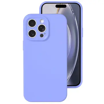 İphone 16 Pro Kılıf Nano İçi Kadife Silikon - Lila