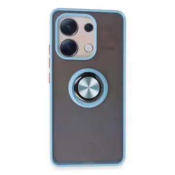 Xiaomi Redmi Note 13 4g Kılıf Montreal Yüzüklü Silikon Kapak - Buz Mavi