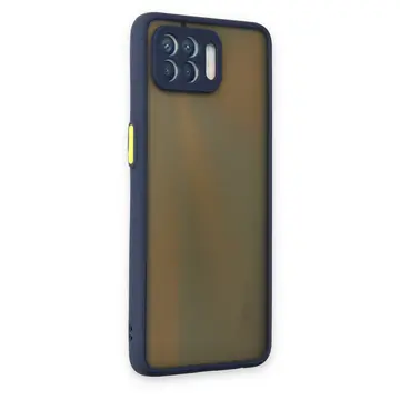 Oppo Reno 4 Lite Kılıf Montreal Silikon Kapak - Lacivert