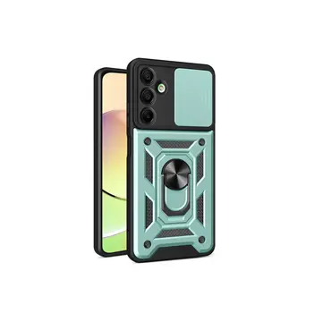 Samsung Galaxy A16 5g Kılıf Pars Lens Yüzüklü Silikon - Yeşil