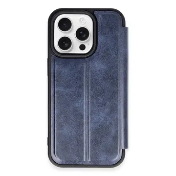 İphone 14 Pro Kılıf Flip Cover - Lacivert