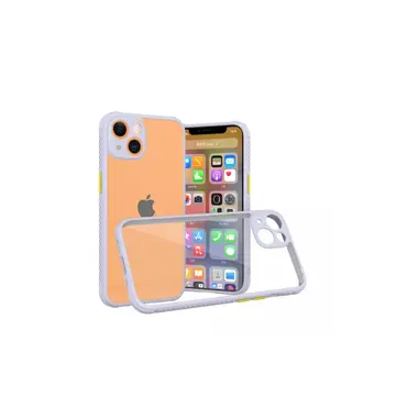 İphone 13 Mini Kılıf Miami Şeffaf Silikon - Lila