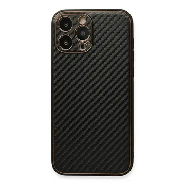 İphone 13 Pro Max Kılıf Coco Karbon Silikon - Siyah