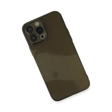 İphone 13 Pro Max Kılıf Fly Lens Silikon - Siyah