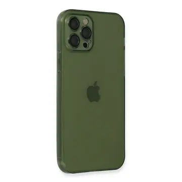 İphone 12 Pro Kılıf Fly Lens Silikon - Yeşil