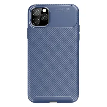 İphone 11 Pro Kılıf Auto Focus Karbon Kapak - Lacivert