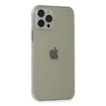 İphone 12 Pro Max Kılıf Fly Lens Silikon - Şeffaf