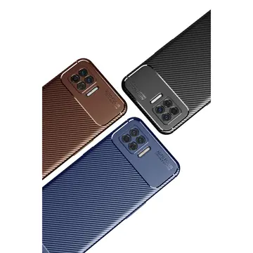 Oppo A73 Kılıf Auto Focus Karbon Kapak - Siyah