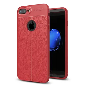 İphone 7 Plus Kılıf Auto Focus Kapak - Kırmızı
