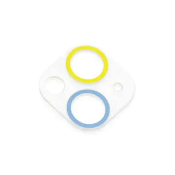İphone 13 Mini Renkli Kamera Lens Koruma Cam - Sarı-mavi