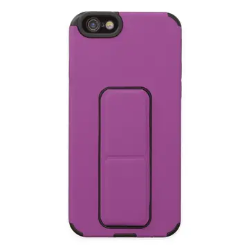 İphone 6 Kılıf Mega Standlı Silikon - Mor