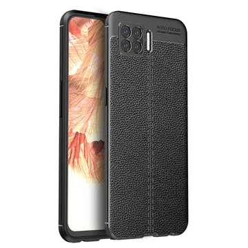 Oppo A73 Kılıf Auto Focus Kapak - Siyah
