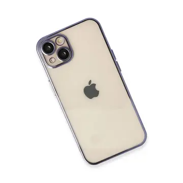 İphone 13 Kılıf Razer Lensli Silikon - Mor