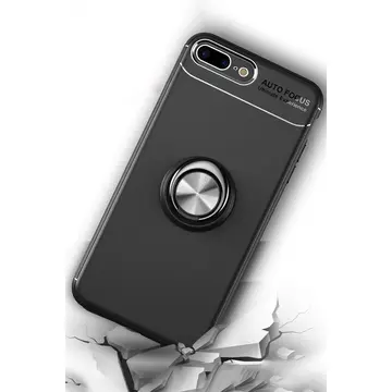 İphone 7 Plus Kılıf Range Yüzüklü Silikon - Kırmızı
