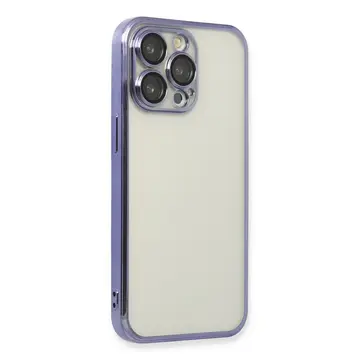 İphone 13 Pro Kılıf Razer Lensli Silikon - Mor