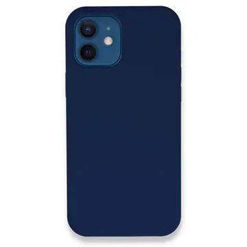 İphone 12 Kılıf Lansman Legant Silikon - Lacivert