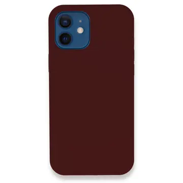 İphone 12 Kılıf Lansman Legant Silikon - Bordo