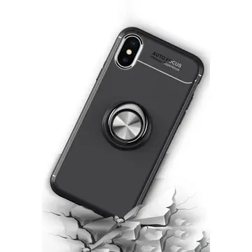 İphone Xs Max Kılıf Range Yüzüklü Silikon - Mavi