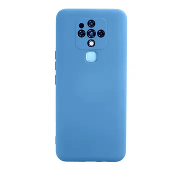 Tecno Camon 16 Kılıf Nano İçi Kadife Silikon - Mavi